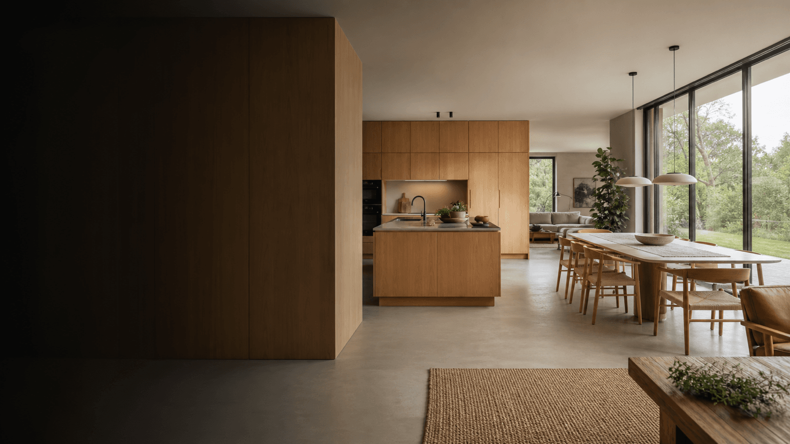 Modern Austrian architecture project with warm wood and large windows